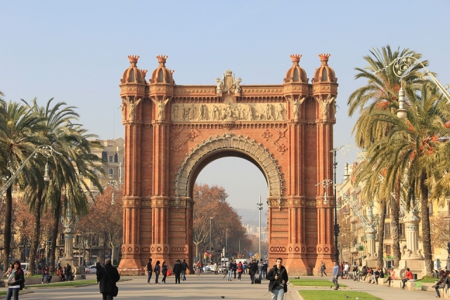 El arco del triunfo de Barcelona